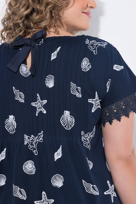 T-shirt, biesjes, boothals, mouwloos, biologisch katoen