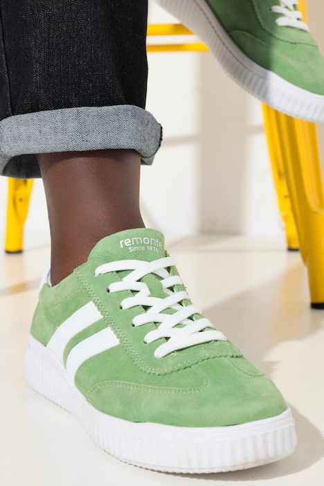 Remonte læder-sneaker, lædermix, udskiftelig indersål, bredde H