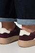 Remonte leren sneaker, leermix, uitneembaar voetbed, wijdte H