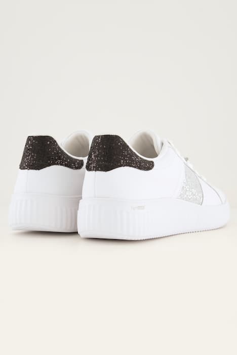 Remonte Leder-Sneaker, Glitter, Wechselfußbett, Weite H
