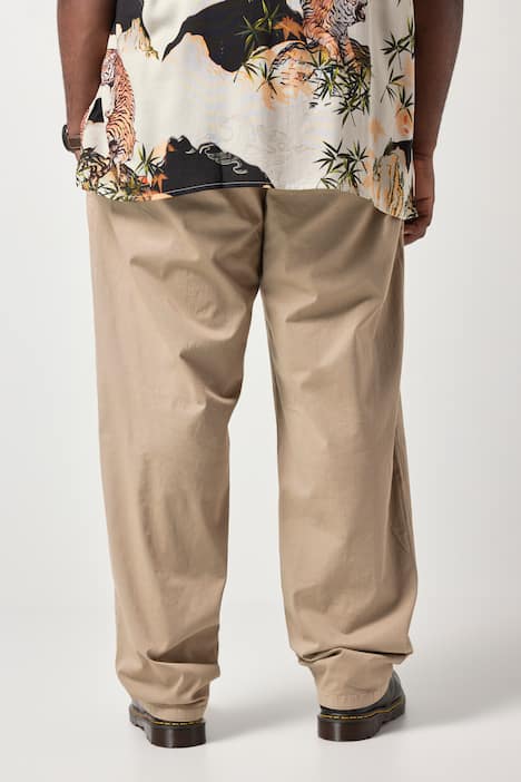 STHUGE chino, bandplooien, Baggy Fit, broek, tot maat 72