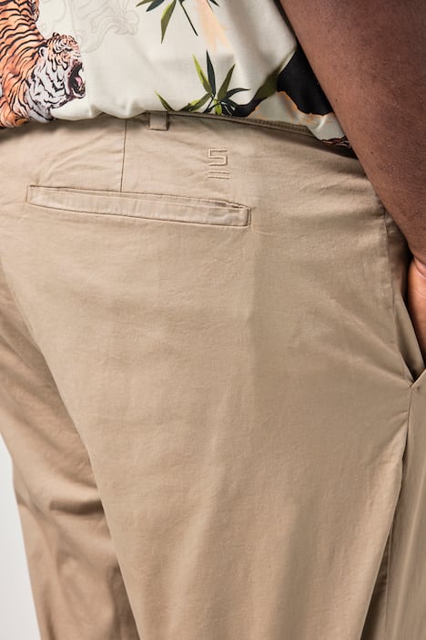 STHUGE chino, bandplooien, Baggy Fit, broek, tot maat 72