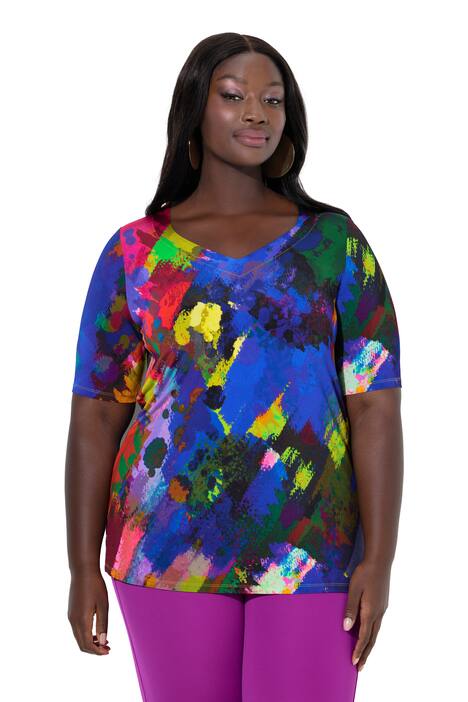 Slinky tričko, Classic, srdcový výstřih, krátké rukávy