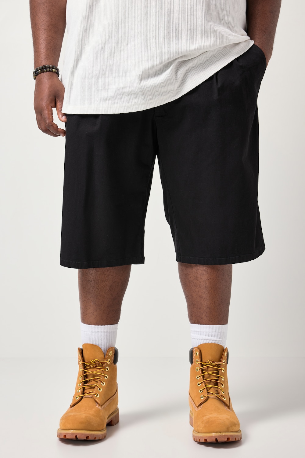 STHUGE Bermuda, extra weiter Baggy Fit, Twill, 5-Pocket, bis 72