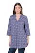 Tunika, kašmírový vzor, výstřih do V, 3/4 rukávy
