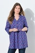 Tuniek, paisley-patroon, V-hals, 3/4-mouwen