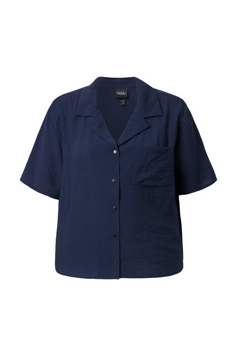 Boxy halenka, krátká, klopový límec, krátké rukávy