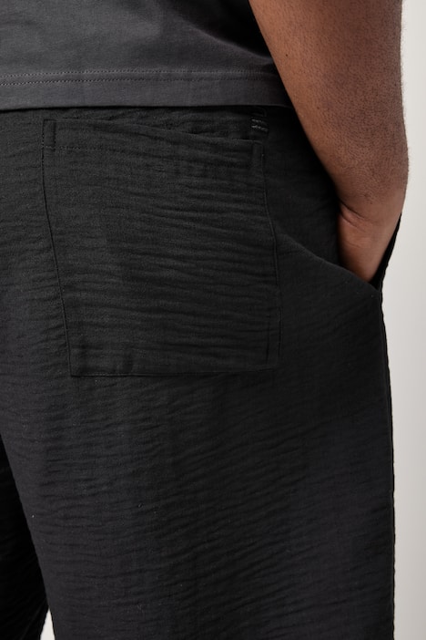 STHUGE bermuda, mousseline, elastische band, Relaxed Fit, tot 8XL