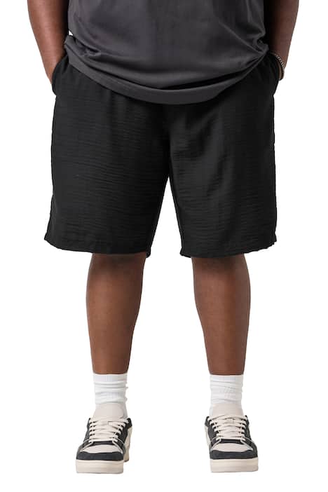 Šortky, mušelín, elastický pas, volný střih, až 8XL