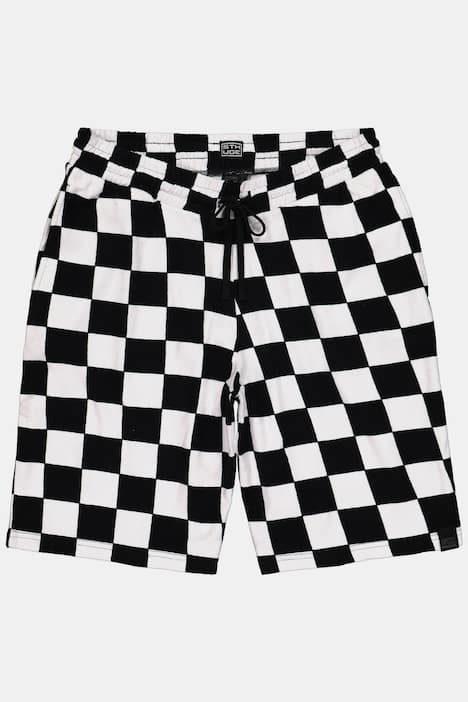 STHUGE Frottee-Bermuda, Muster, Elastikbund, bis 8 XL