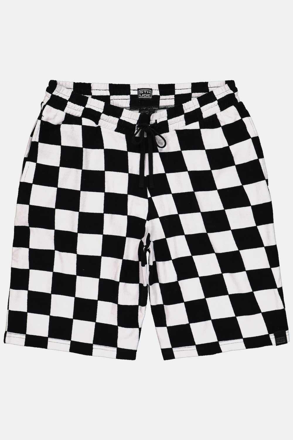 Frottee-Bermuda, Muster, Elastikbund, bis 8 XL