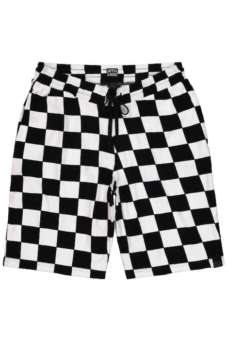 froté bermudy, potisk, elastický pas, až do velikosti 8XL