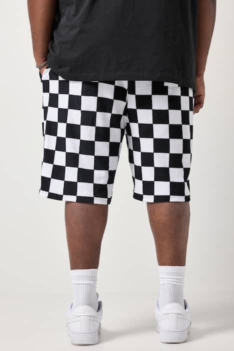 STHUGE Frottee-Bermuda, Muster, Elastikbund, bis 8 XL