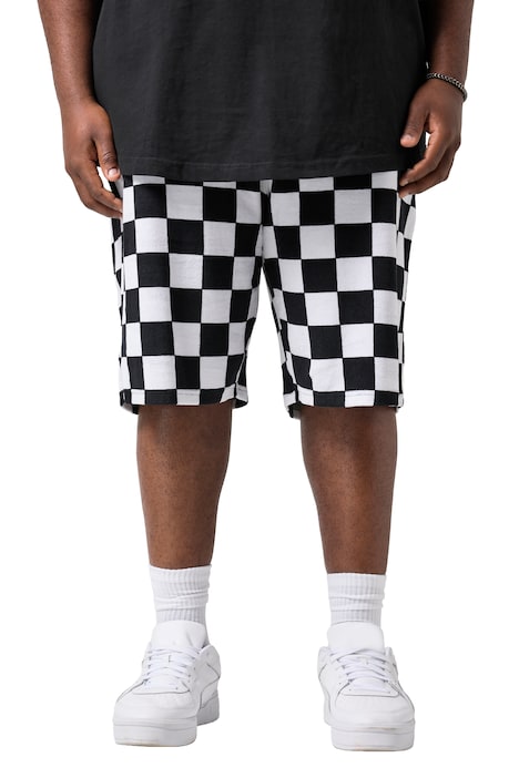 froté bermudy, potisk, elastický pas, až do velikosti 8XL