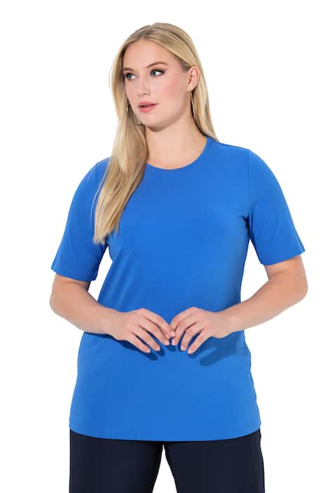 Tričko, přiléhavé, kulatý výstřih, polo rukávy