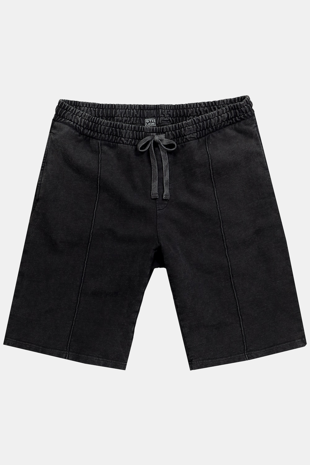 Sweat-Bermuda, Biesen, Baggy Fit, Vintage Look, Elastikbund, bis 8 XL