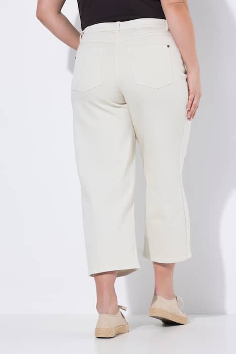 Barrel-jeans, wijde pijpen, comfortabele tailleband, biologisch katoen