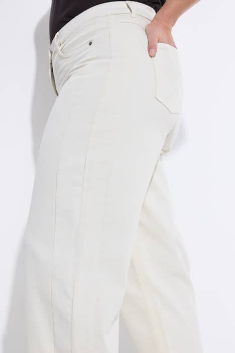 Barrel-jeans, wijde pijpen, comfortabele tailleband, biologisch katoen