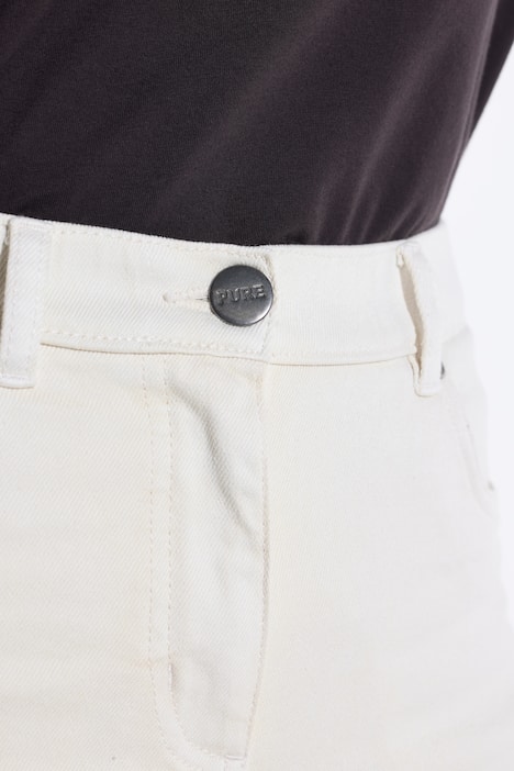 Barrel-jeans, wijde pijpen, comfortabele tailleband, biologisch katoen