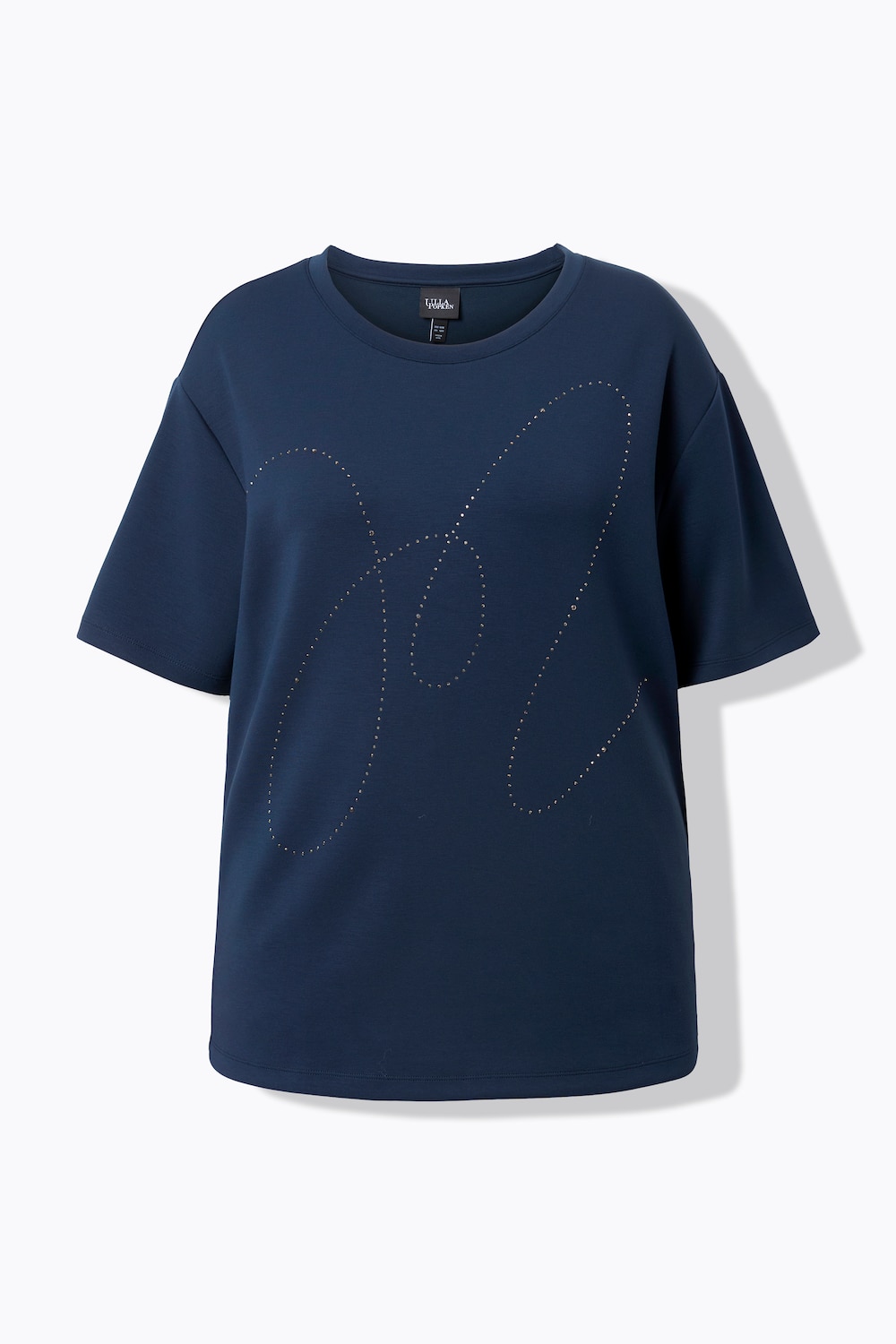 Stora storlekar Mjukiströja, Dam, blå, storlek: 54/56, Syntetfibrer/Polyester, Ulla Popken