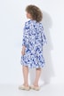 Midikleid, A-Linie, V-Ausschnitt, 3/4-Arm