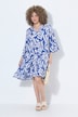 Midikleid, A-Linie, V-Ausschnitt, 3/4-Arm