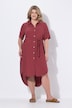 Eco Viscose Hi-Low Button Down Dress