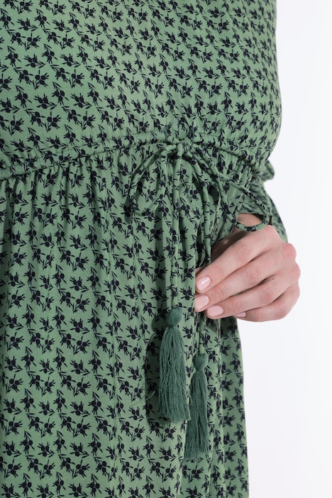 Mixed Geometric Print Dress