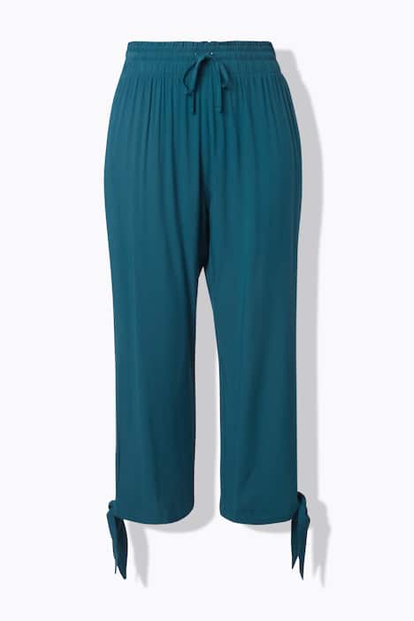 Eco Viscose Split Leg Elastic Waist Pants