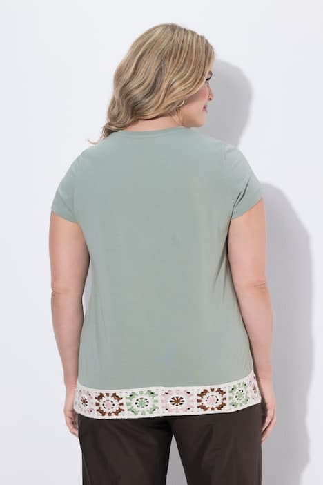 Eco Cotton Crochet Trim Tee