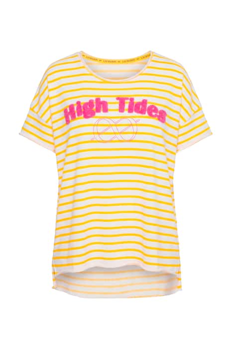 Pruhované tričko, volný střih, 1/2 rukáv