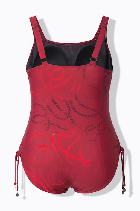 Badeanzug, Softcups, Zierbänder, Träger verstellbar