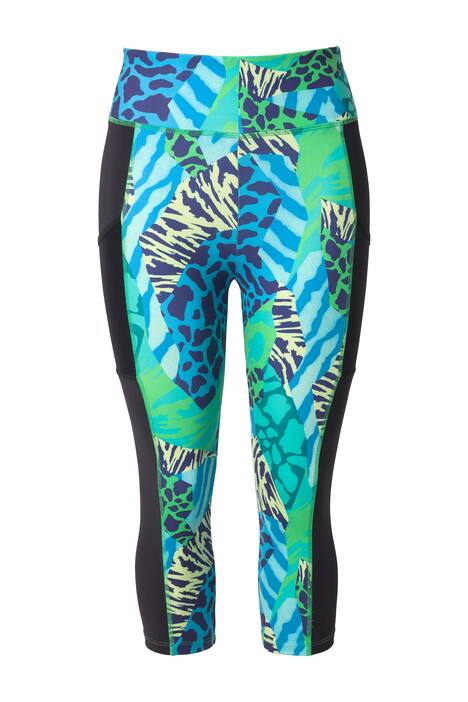 Capri lgeíny, zvířecí vzor, elastický pas, recyklovaný materiál