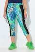 Animal Print Cropped Sports Leggings#