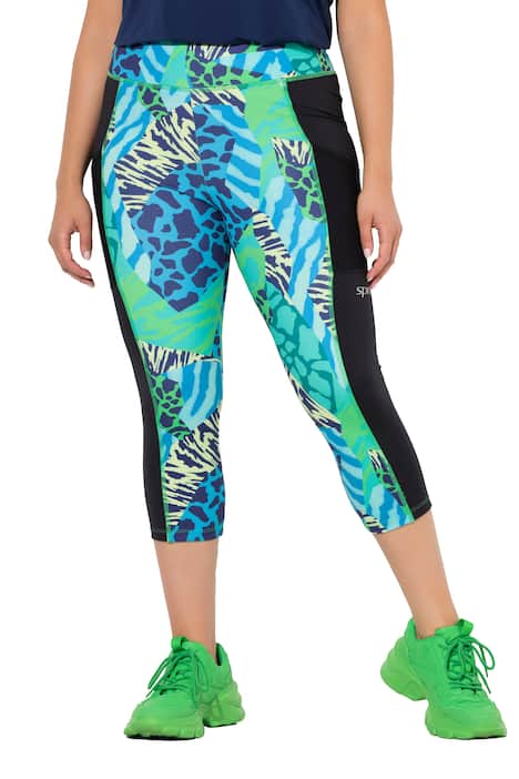 Capri lgeíny, zvířecí vzor, elastický pas, recyklovaný materiál