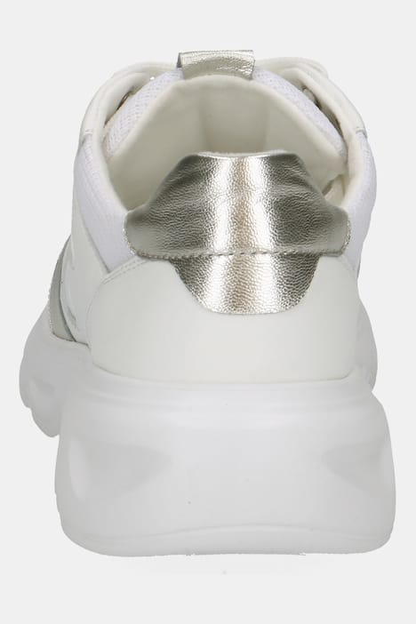 Caprice leren sneaker, leermix, uitneembaar voetbed, wijdte G