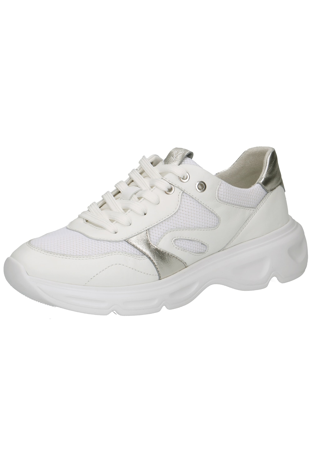 Stora storlekar Caprice Skinnsneakers, Dam, vit, storlek: 41, Syntetfibrer/Läder/Annat, Ulla Popken