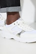 Caprice leren sneaker, leermix, uitneembaar voetbed, wijdte G
