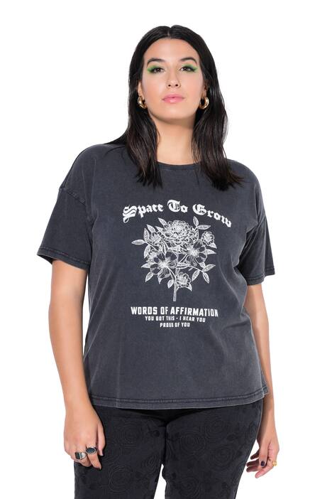 Tričko, BLOSSOM s květinovým potiskem, vintage vzhled