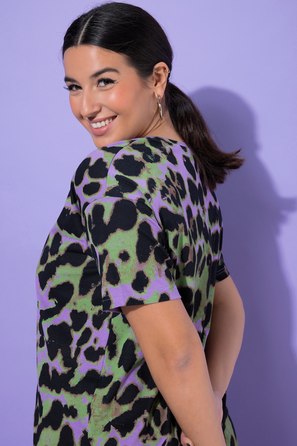 T-Shirt, Color-Leo, Halbarm