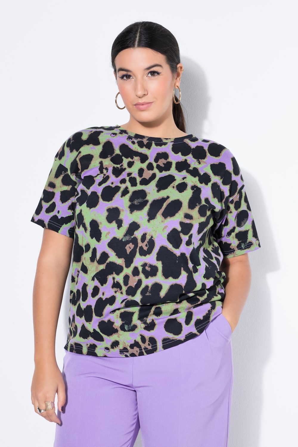 T-Shirt, Color-Leo, Halbarm