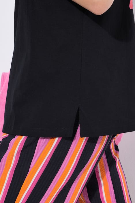 Tričko, Dolce Vita, klasický střih, V výstřih, polodlouhý rukáv