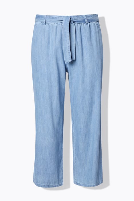 Lyocell Blend Elastic Waist Culottes