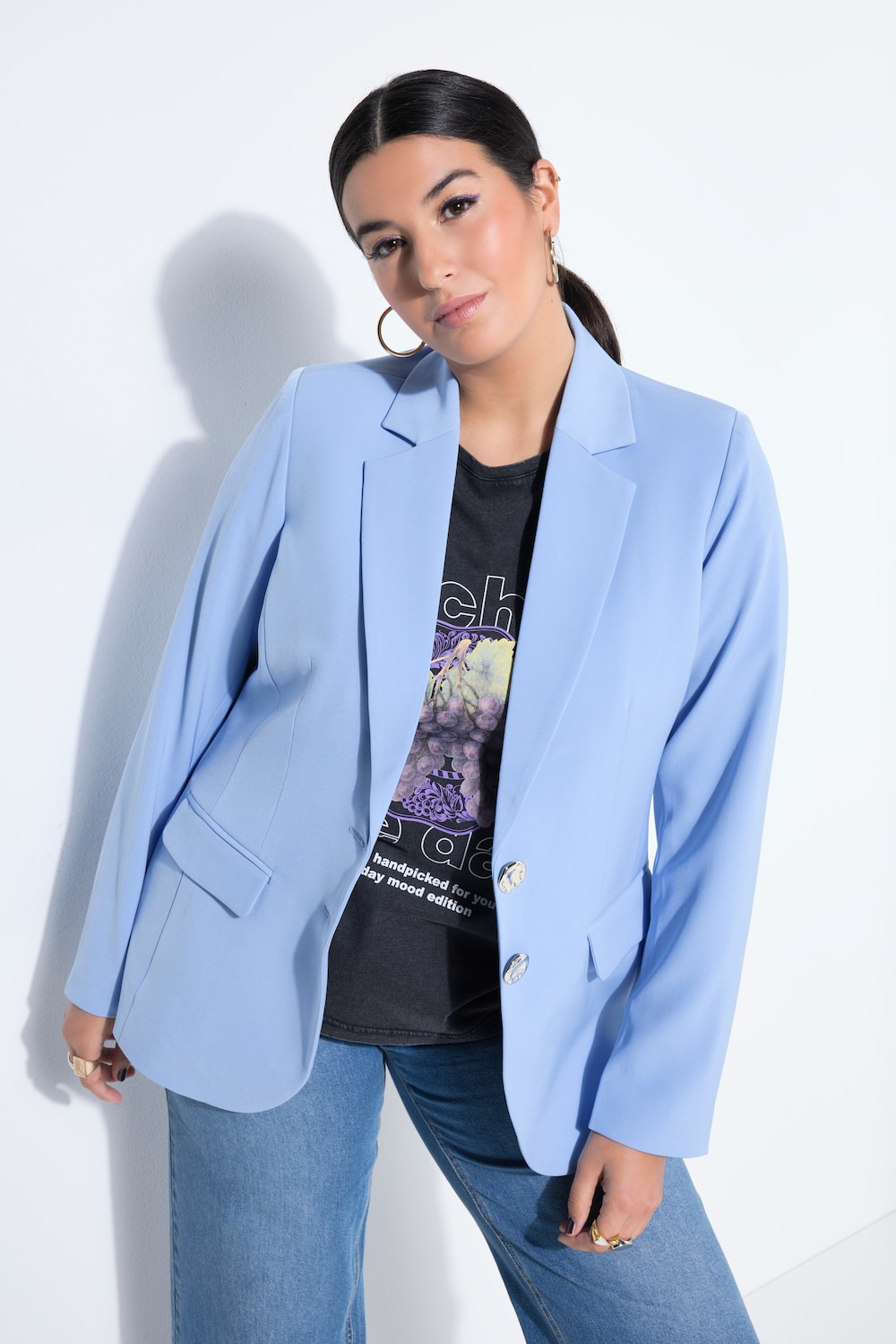 Blazer, fitted Shape, Schmuckknöpfe