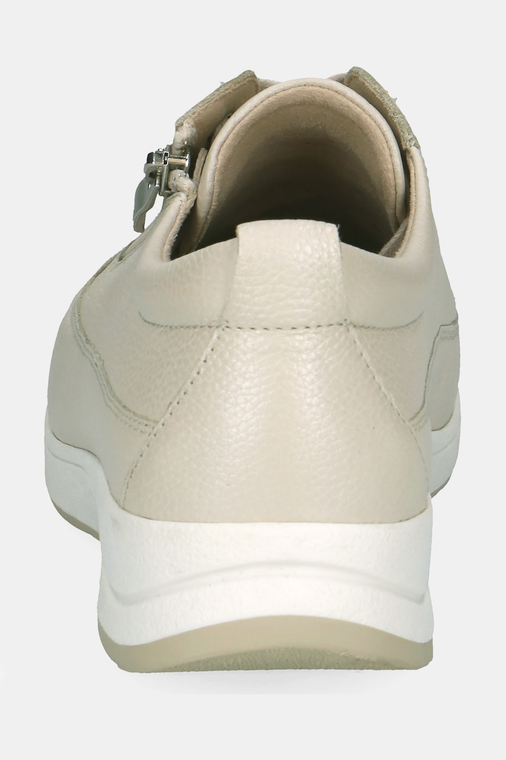 Stora storlekar Caprice skinnsneakers, Dam, beige, storlek: 38, Läder/Syntetfibrer, Ulla Popken