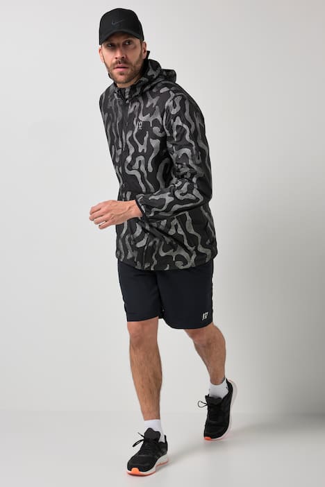 JAY-PI-takki, ulkoilu, syntymäpäivä, ultrakevyt, heijastava painatus, huppu, suurin koko 7XL