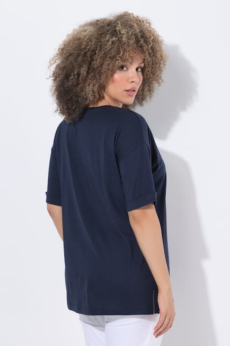 T-shirt en modal mélangé, motif homard, décolleté rond et manches courtes