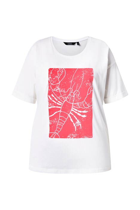 Tričko, motiv humra, kulatý výstřih, polo rukávy, směs modalu