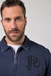 JP1880 Sweatshirt, Polokragen, Zipper, Brustprint, bis 8 XL