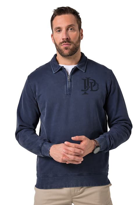 Mikina, polo límec, zip, potisk na hrudi, až 8XL